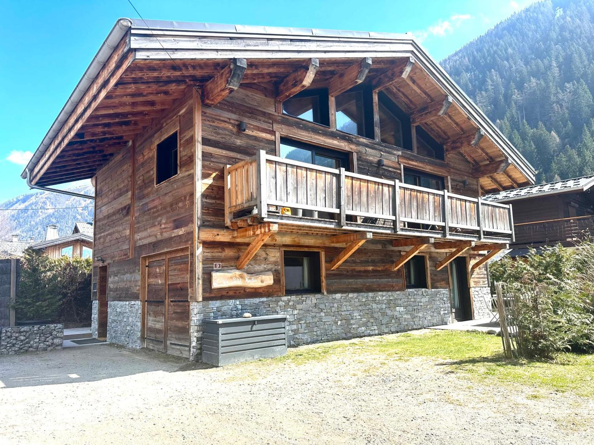 Chalet Le Petit Nicolas, Jacuzzi, Vue Mont Blanc Chamonix Buitenkant foto